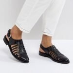 Fisherman Glossed leather sandals