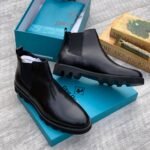 Steve riots Chelsea leather boots black