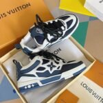 LV Skate Sneaker blue and white - Image 3