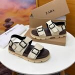 Blabber gummy buckle-strap sandals White