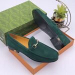 Colony horsbit sueded loafers Green