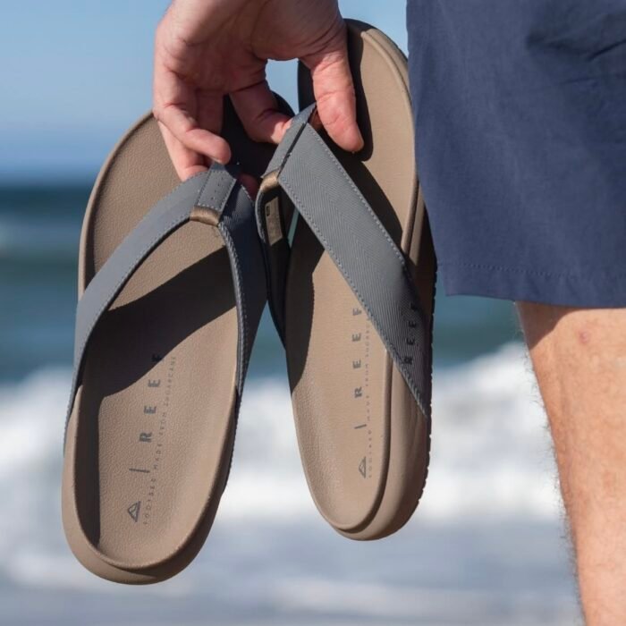 Beach City Raglan unisex flip-flops sandals color: fossils/gray - Image 8