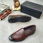 Astaire knot-detailed full-grain leather loafers
