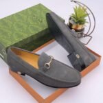 Colony horsbit leather loafers gray