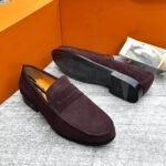 Colony horseshoe sueded loafers brown