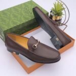 Colony horsbit leather loafers brown