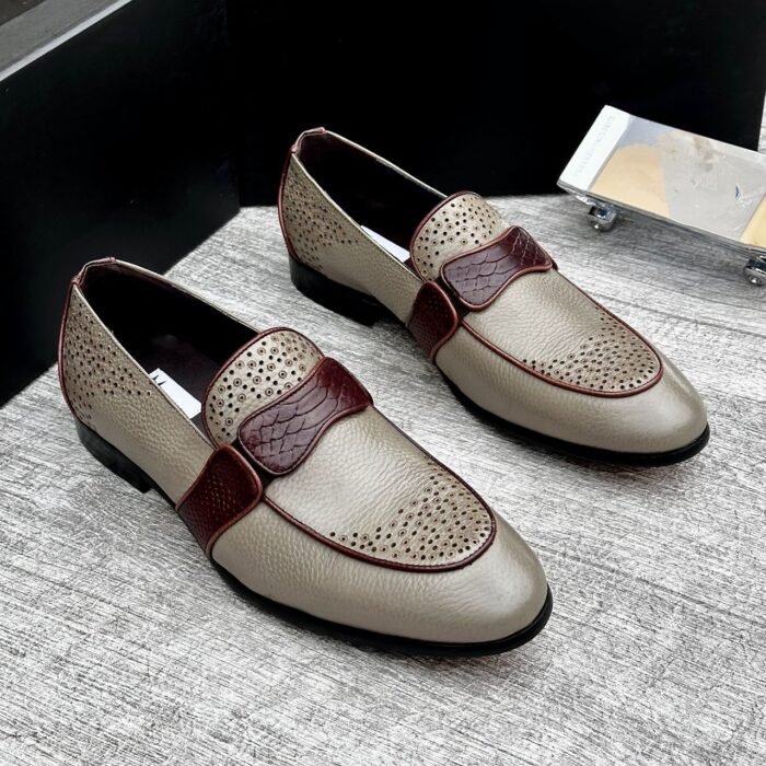 Moreschi Astaire knot-detailed full-grain leather loafers - Image 2