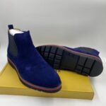 Edgar sueded Chelsea boot navy blue