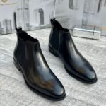 Renato delbece leather Chelsea boot Black