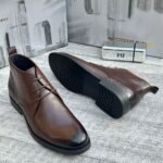 Renato delbece leather Chelsea boot Brown