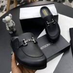 Aristocrats granola leather mules Black