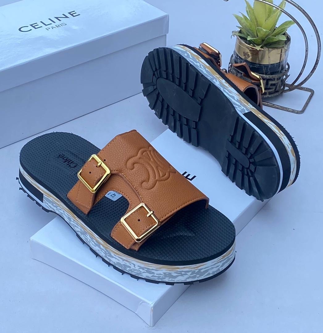 0ab58dd8-3dd9-40d2-9c9e-5c60f85d3cd9 Chloe embroidered leather slide brown - Image 1