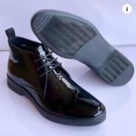 Pedula full-grain leather patent black