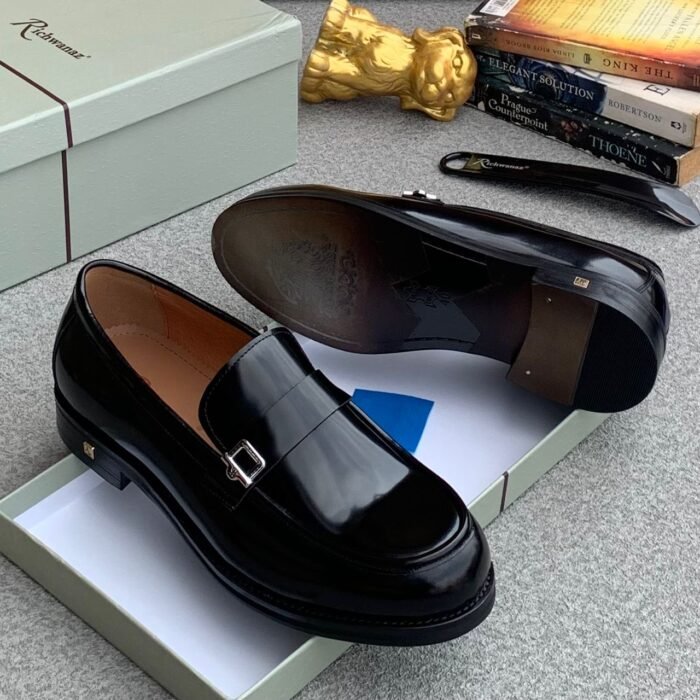 Richwana Horsbit patent black loafers - Image 2