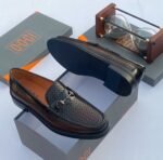 OGGI embellishes Grained calfskin coffee brown - Image 2