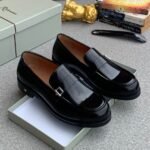 Richwana Horsbit patent black loafers