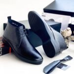 Pedula full-grain leather lace-up black