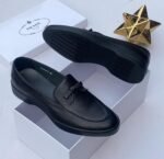 Astaire bold-tie, full-grain leather loafers black colour - Image 2