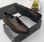 Roberto serpentini rough leather loafers coffee brown - Image 2