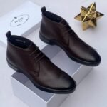 Pedula full-grain leather lace-up brown