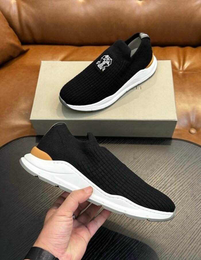 Brunello Cucinelli Classic luxury sneakers black - Image 2