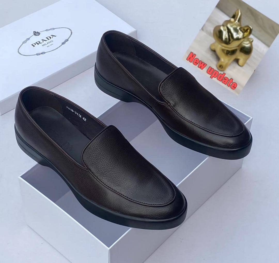 a9b66667-be15-4692-ad15-448463776e33 Astaire full-grain rough leather loafers coffee brown - Image 1