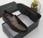 Roberto serpentini full-grain leather loafers coffee brown - Image 2
