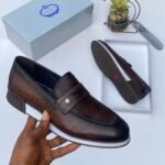 Genio leather loafers coffee brown