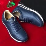 Boss Classic luxury Sneakers Navy Blue