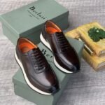 berluti plain Leather sneakers coffee brown colour - Image 2