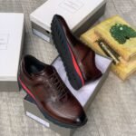 Roberto Serpentini Leather sneakers brown colour