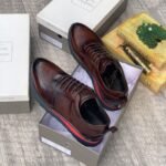 Roberto Serpentini Leather sneakers brown colour - Image 2