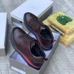 Roberto Serpentini Plain Leather sneakers brown colour - Image 2