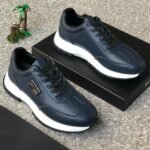 Boss Chunky sneakers, Sculpted Sole and leather Knit Upper