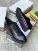 Roberto Serpentini Leather sneakers black colour