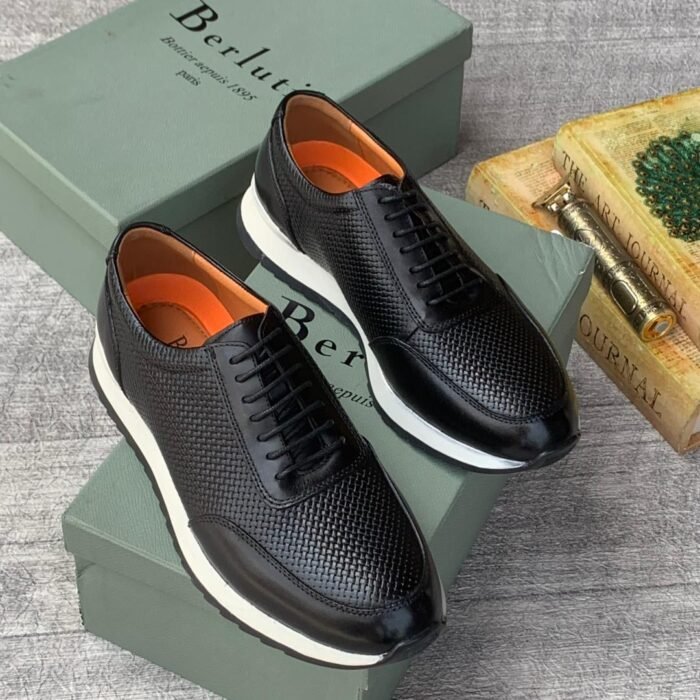 berluti Leather sneakers black colour - Image 2