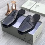 Steve Riots Crocs Embellish Leather Mules Black