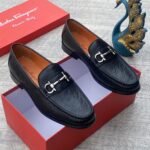 Ferragamo leather Loafers Black