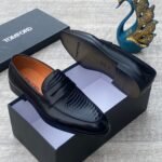 Tomford Crocs Effects leather Loafers Black