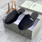 Steve Riots suede Mules Black