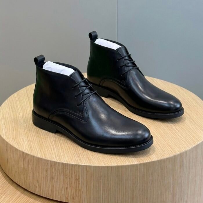 Clarks lace-up leather Chelsea boot Black - Image 2