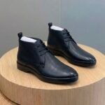 Astaire full-grain leather lace-up ankle boots black - Image 2
