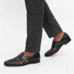 Fisherman tomford leather sandals black