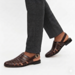 Fisherman Rossi leather sandals dark brown