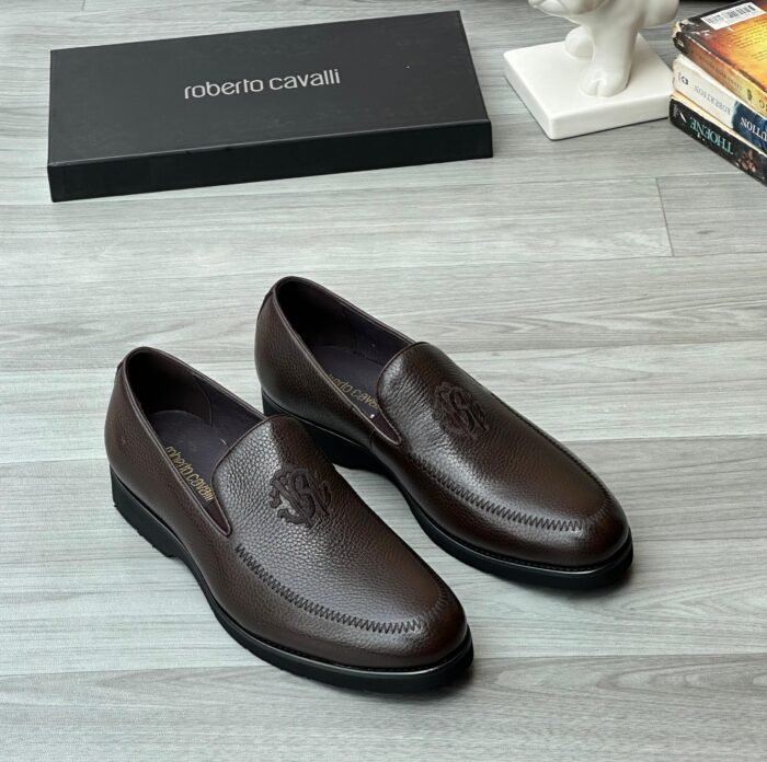 cavalli penny leather Loafers brown - Image 2