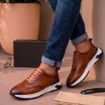 Berluti shadow sneakers luxury leather slip-on trainers crafted with venezia calf leather brown colour