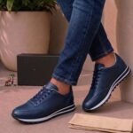 Berluti shadow sneakers luxury leather slip-on trainers crafted with venezia calf leather navy blue
