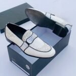 Morreschi penny leather Loafers white