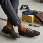 billionaire crocs effects leather shoes brown