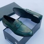 Morreschi penny leather Loafers green